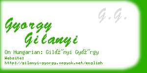 gyorgy gilanyi business card